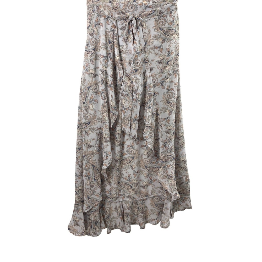Xhilaration Skort Women M Paisley Maxi Skirt Overlay Sheer Fairy Flowy Festival‎